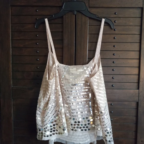 Anthropologie sequin sheer tank - Picture 6 of 8